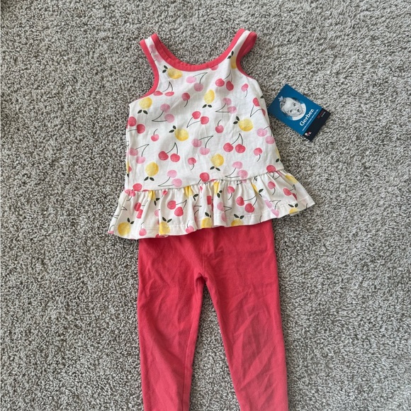 2-Piece Baby Girls Cherry Print Tunic tank top & Legging Set size 18 months - Picture 7 of 8